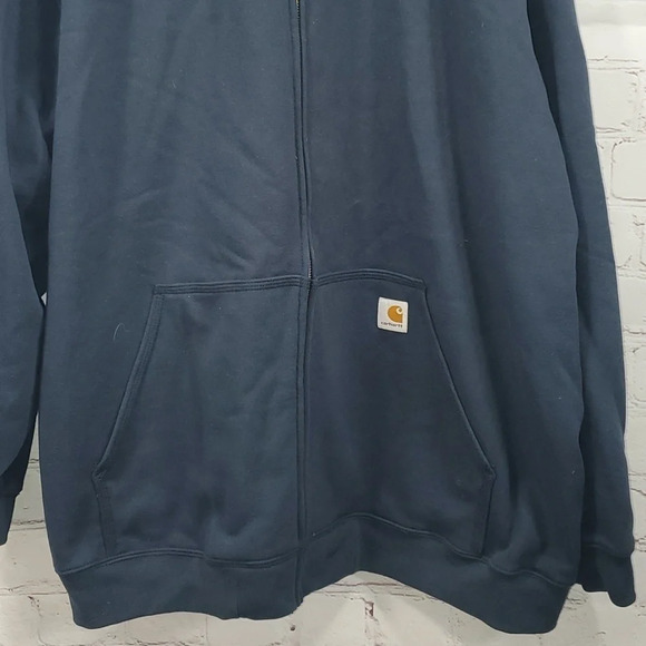 Carhartt Midweight Full-Zip Long-Sleeve Hooded Sweatshirt RD Men's Size 4XL - Picture 7 of 14